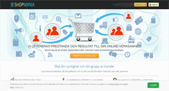 Desktop Screenshot of partner.shopmania.se